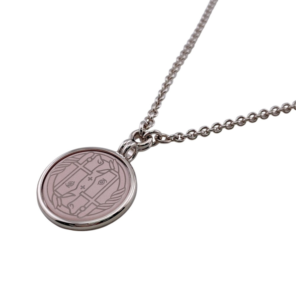 HERMES Silver Necklace